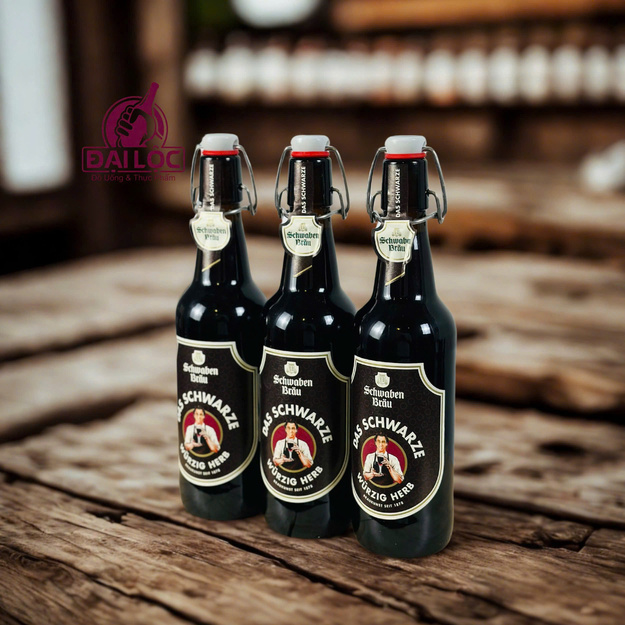 Hộp Quà Bia Das Schwarze 4.9% – Thùng 12 Chai 500ml 