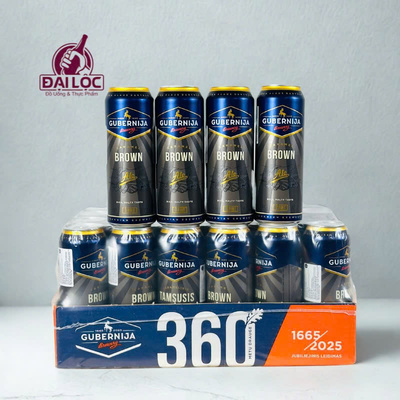 Bia Gubernija Brown Ale 5,9%: Tinh Hoa Bia Nâu Từ Nhà Máy Cổ Nhất Litva