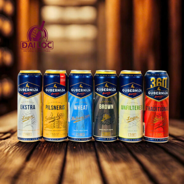 Bia Gubernija đủ 6 vị – Lon 568ml