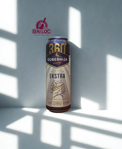 Bia Gubernija Extra Lager 5.2% – Lon 568ml 