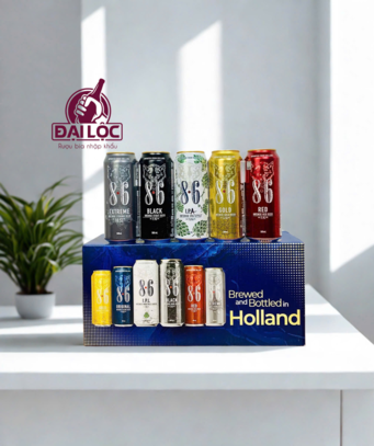 Hộp Quà Bia Sói 8.6 Mix 5 Vị (12 Lon 500ml)