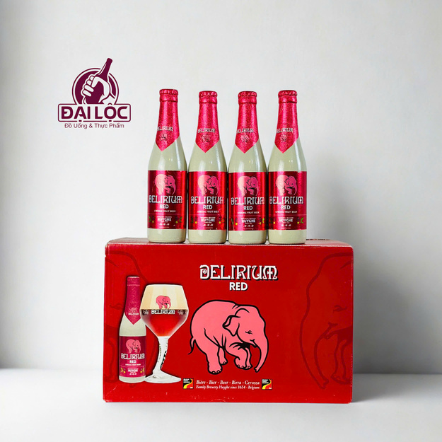 Bia Con Voi Delirium Tremens 8,5% – Chai 330ml – Thùng 24 chai Bia Con Voi Delirium Tremens còn có người em gái Delirium Red