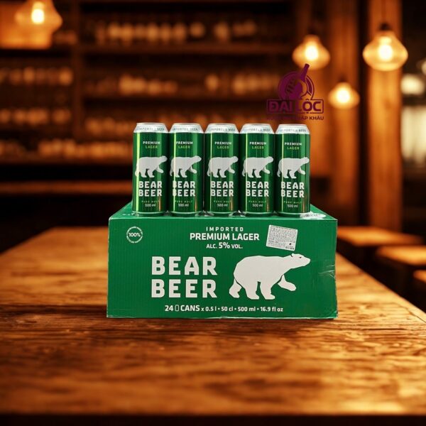 Bia Bear Beer Premium Lager Bia Gấu 5% Đức