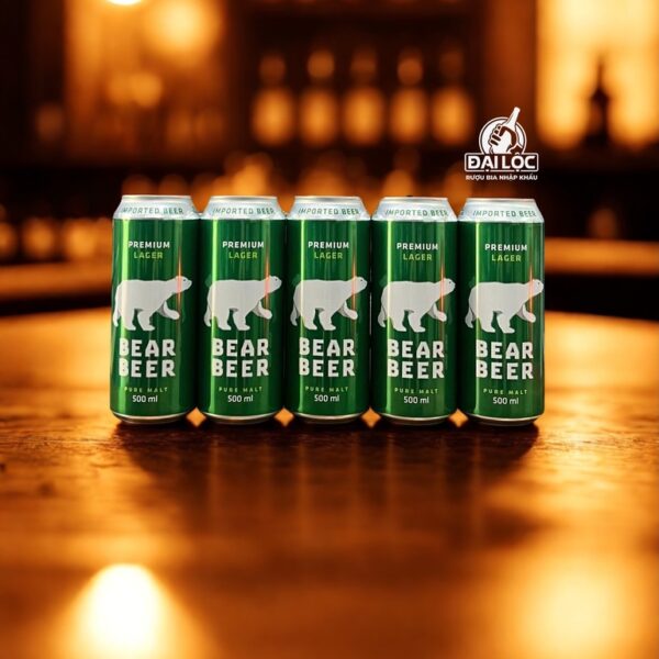 Bia Bear Beer Premium Lager Bia Gấu 5% Đức