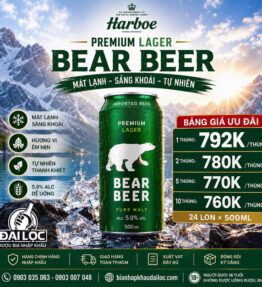 Bia Bear Beer Premium Lager Bia Gấu 5% Đức
