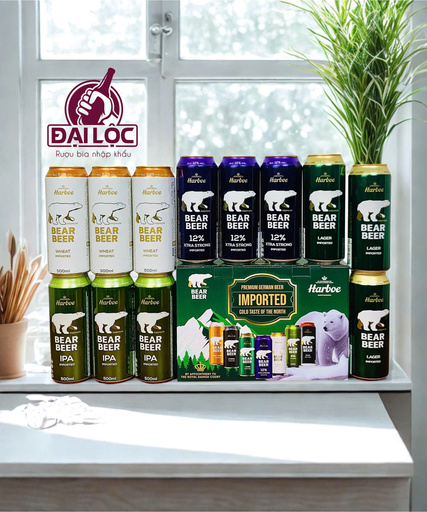 Hộp Quà Bia Gấu Bear Beer Mix 4 Vị 