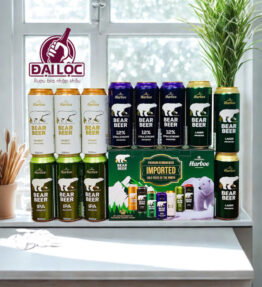 Hộp Quà Bia Gấu Bear Beer Mix 4 Vị – Hộp 12 Lon 500ml