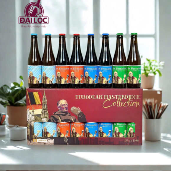 Hộp Quà Bia Bỉ Bernardus - Hộp 8 chai 330ml