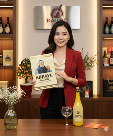 Hộp Quà Bia Abbaye 750ml 6%- Hộp 1 Chai và 1 Ly Hộp Quà Bia Abbaye 750ml + 1 Ly - Tinh Tế & Sang Trọng
