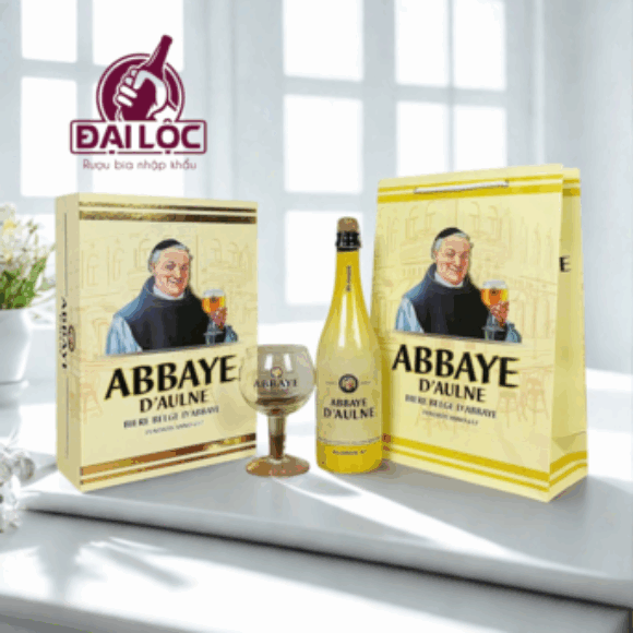 Hộp quà Bia Bỉ Abbaye 6% chai 750ml kèm ly chính hãng. Lựa chọn giữa dòng Abbaye Blond thanh khiết hoặc Abbaye Brune đậm đà. Món quà biếu tặng tinh tế, đẳng cấp.
