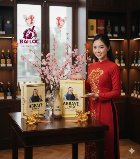 Hộp Quà Bia Abbaye 750ml 6%- Hộp 1 Chai và 1 Ly Hộp Quà Bia Abbaye 750ml + 1 Ly - Tinh Tế & Sang Trọng
