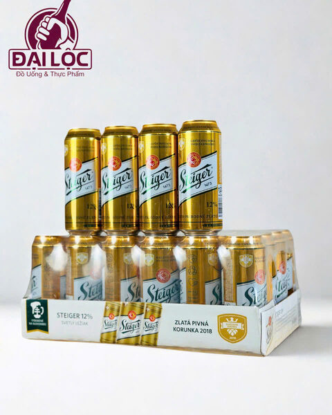Bia Steiger Vàng 5%: Đẳng Cấp Bia Tiệp Từ Nhà Máy Cổ Nhất Slovakia