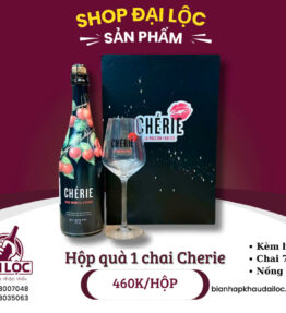 Hộp Quà Bia Bỉ Cherie 8%- Hộp 1 Chai 750ml và 1 Ly