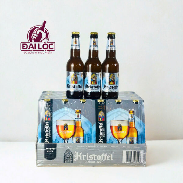 Bia Kristoffel White 5% Bỉ – thùng 24 chai 330ml