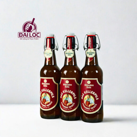 Bia Schwaben Bräu Keller Pils 5% – Chai 500ml – Thùng 20 Chai