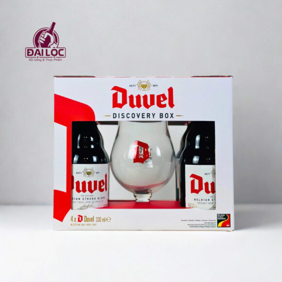 Hộp Quà Bia Duvel 4 chai + 1 Ly – Quà Tặng Cao Cấp | Shop Đại Lộc