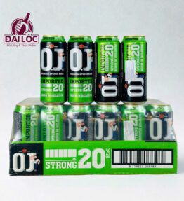 Bia OJ Bỉ 20% Strong Import – Lon 500ml – Thùng 24 Lon