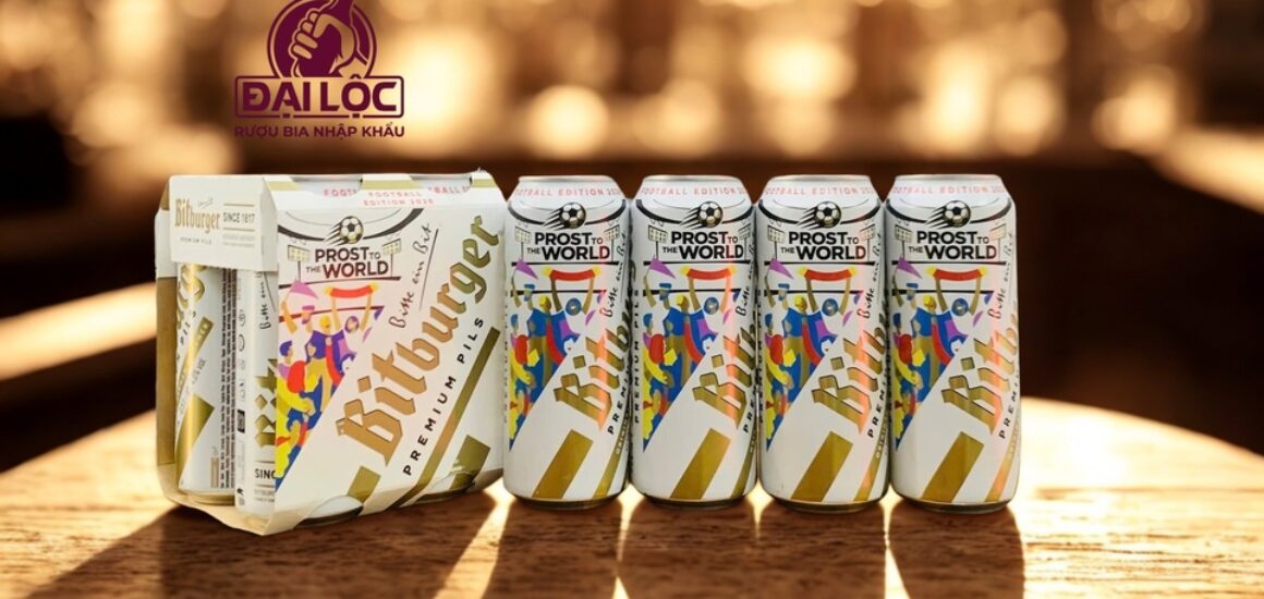 Bia Đức Bitburger Premium Pils Thùng 24 Lon 500ml: Đỉnh Cao Vang Danh Thế Giới