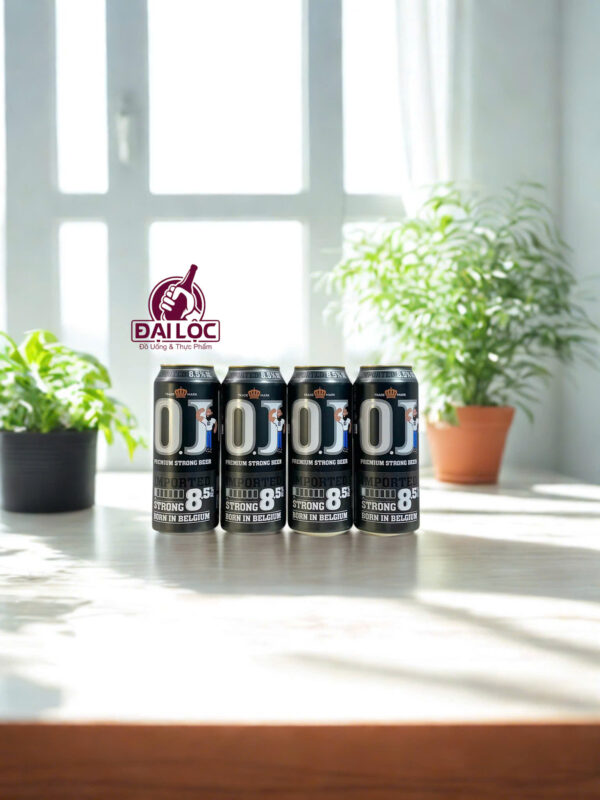 Bia OJ Bỉ 8.5% Strong Import – Lon 500ml – Thùng 24 Lon Bia OJ Bỉ 8.5%