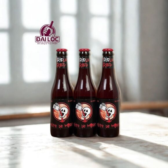 Bia Tête de Mort Triple Red 8.2% bia Bỉ chai 330ml