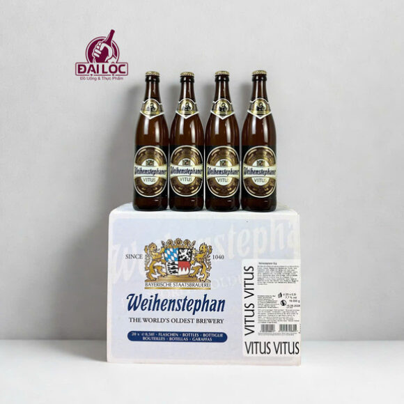 Bia Weihenstephaner Vitus 7.7% thung 20 chai 500ml bia Đức Đại Lộc