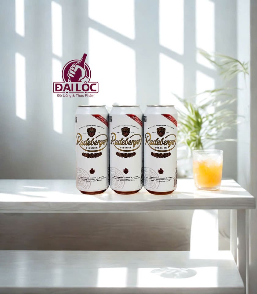 Bia Radeberger Pilsner lon 1 Bia Radeberger Pilsner