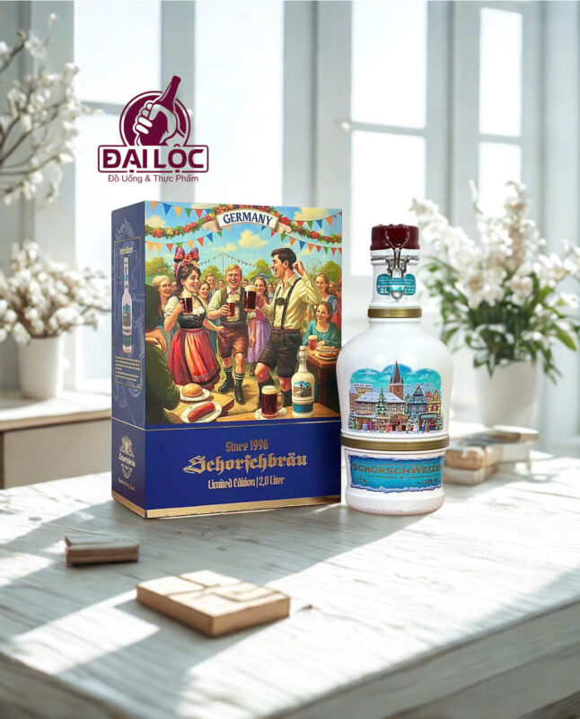 Bia Sứ Schorsch Weizen 13% Đức – Chai sứ 2 Lít: Tuyệt Tác Bia Nặng Độ, Quà Tặng Đẳng Cấp Bia sứ Schorsch Weizen 13%