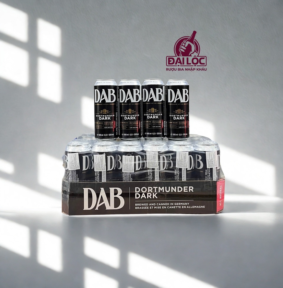 Bia Đức DAB Dark Lager 4,8% - Thùng 24 Lon 500ml