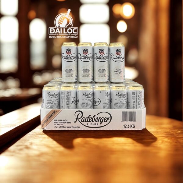 Bia Đức Radeberger Pilsner 4.8% - Thùng 24 Lon 500ml Bia Đức Radeberger Pilsner 4.8% - Thùng 24 Lon 500ml