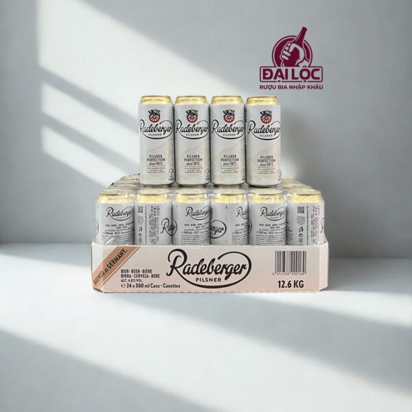 Bia Đức Radeberger Pilsner 4.8% - Thùng 24 Lon 500ml Bia Đức Radeberger Pilsner 4.8% - Thùng 24 Lon 500ml