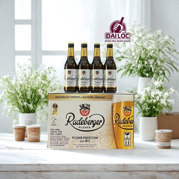 Bia Radeberger Pilsner chai 4.8% - Thùng 24 Chai 330ml Bia Radeberger Pilsner Chai 4.8% - Thùng 24 Chai 330ml