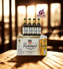 Bia Radeberger Pilsner Chai 4.8% - Thùng 24 Chai 330ml