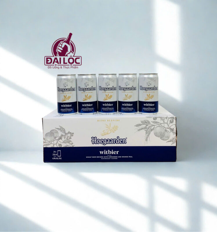 🍻 Bia Nhập Khẩu Ngon, Dễ Uống và Giá Rẻ Nên Thử Hoegaarden White Lon 250ml bia nhap khau