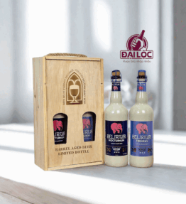 Hộp Quà Bia Delirium 750ml 8,5% Bỉ – Hộp Gỗ 2 chai 750ml