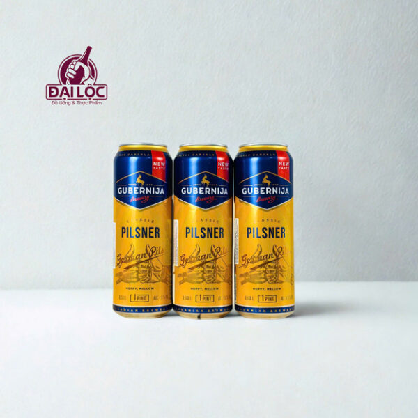 Bia Litva Gubernija Pilsner 5% - Lon 568ml - Thùng 24 Lon