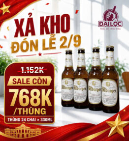 Bia Bitburger Premium Pils 4,8% – 24 Chai 330ml