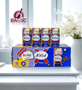 Bia Kronenbourg Blanc 1664 Liên Doanh 5% – Lon 250ml – Thùng 24 Lon