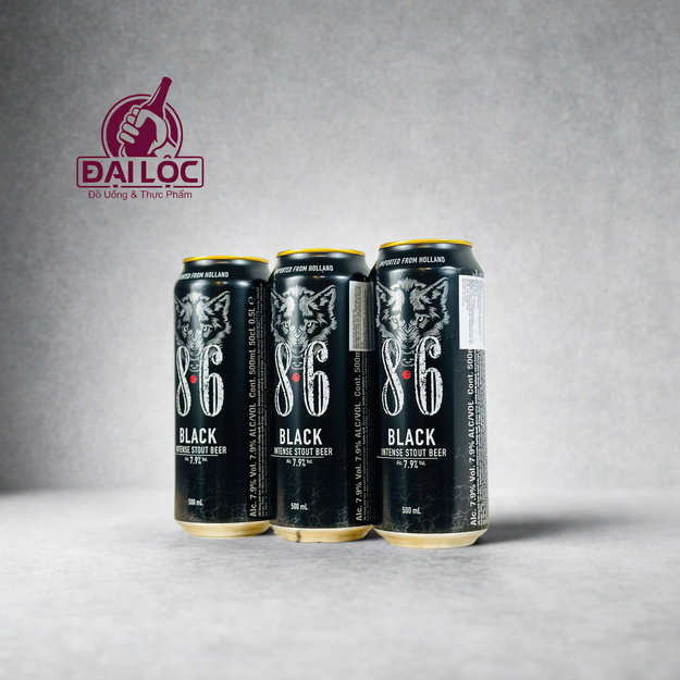 Bia Sói 8.6 Black 7,9% - Thùng 24 Lon 500ml Tại Shop Đại Lộc