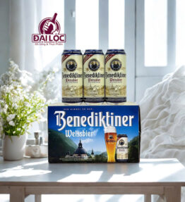 Bia Benediktiner Weissbier Thùng 12 Lon 500ml – Tinh Túy Bia Lúa Mì Đức