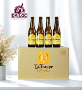 Bia La Trappe Trappist Blond 6.5% - Thùng 24 Chai 330ml Chính Hãng