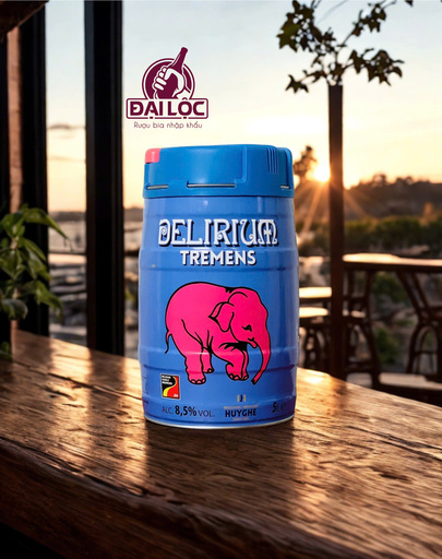 Bia Delirium Tremens 5 Lít 8,5% - Bom Bia Voi Hồng Đẳng Cấp