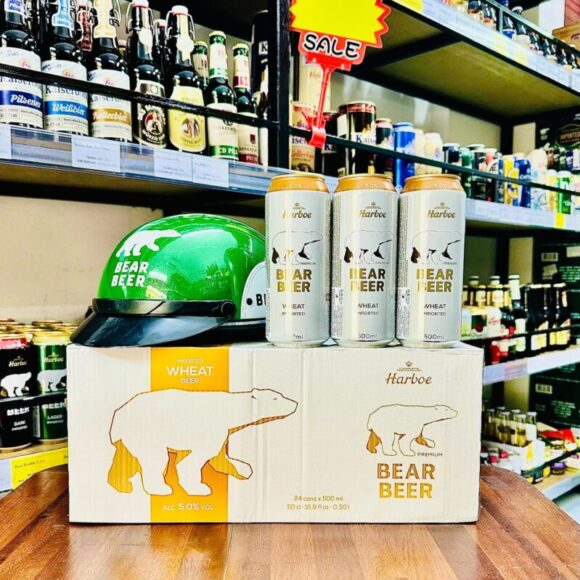 Bia Gấu Bear Beer Wheat - Tặng Nón Bảo Hiểm