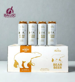 Bia gấu trắng Bear Beer Wheat 5% Đức – thùng 24 lon 500ml
