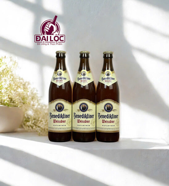 Bia Benediktiner Weissbier Naturtrub 5,4% - dòng bia Naturtrub