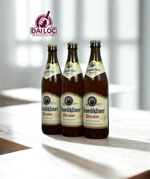 Bia Đức Nào Ngon Nhất? Top Những Dòng Bia Thượng Hạng Không Thể Bỏ Qua Bia Benediktiner Weissbier Naturtrub 5,4%: Tinh Hoa Bia Lúa Mì Tu Viện Đức