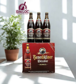 Bia Benediktiner Weissbier Dunkel 5,4% nhập khẩu Đức – Thùng 12 chai 500ml