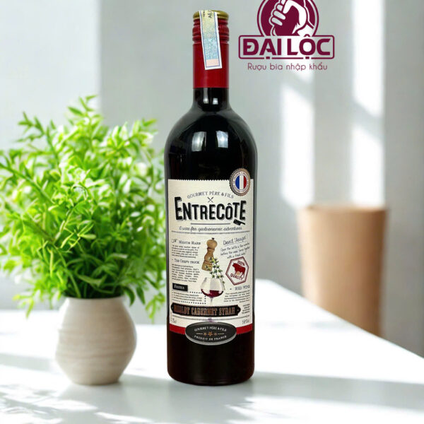 Vang Entrecote 2023 14% Pháp - Chai 750ml