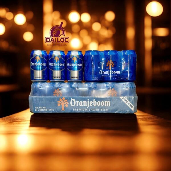 Bia Oranjeboom Premium 5% nhập khẩu Hà Lan – Thùng 24 lon 330ml