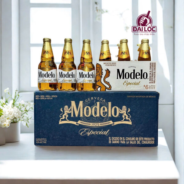 Bia Mexico Modelo Especial 4.5% – Thùng 24 chai 355ml Bia Mexico Modelo Especial 4.5%