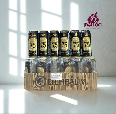 Bia đen Eichbaum Extra Stout Superior 7.5% – Thùng 24 lon 500ml